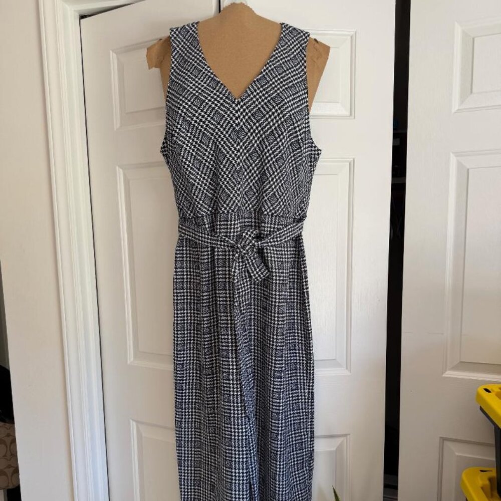 Belted V-Neck Jumpsuit